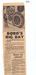 Newspaper clipping, Rosalind Rashleigh et al, Boro's big day, 1978_11