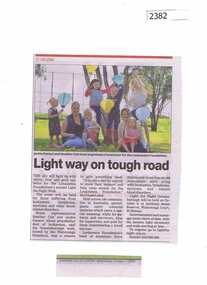 Newspaper Clipping, Light way on tough road, 07/10/2015