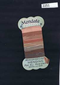 Card, Mendate, Mendate mending lisle, 1950s
