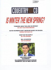 Leaflet, Coventry and Co Real Estate, Is winter the new spring?, 2015_