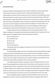 Oral History, Early Greensborough by Jean Luxford as told to John Gibson, 1919o