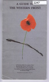 Map, Scotprint, A Guide to the Western Front, 1999_