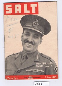 Magazine, Australia. Army. Australian Army Education Service, Salt. Vol.6 No.7, 7 June 1943, 07/06/1943