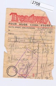 Receipt, Lamson Paragon, Treadway's 1948, 07/05/1948