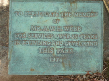 Photograph - Digital Image, Plaque - Greensborough Lower Park, 1974_
