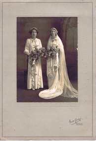 Photograph - Digital image, Allan Studios, Gordon and Jessie Scholes wedding [1], 15/03/1935