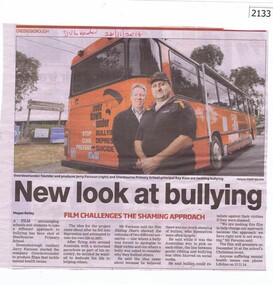 Newspaper Clipping, New look at bullying - Sherbourne Primary School BH5013, 26/11/2015