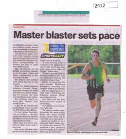 Newspaper Clipping, Master blaster sets pace, 23/09/2015
