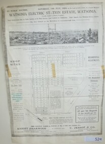 Advertising Leaflet, Knight & Harwood, Electric Station Estate, Watsonia, 19/07/1924