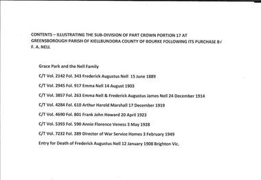 Folder of documents, Grace Park and the Nell Family, 15/06/1889o