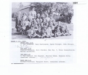 School Photograph (copy), Greensborough Primary School Gr2062 1950 Grade 3, 1950_