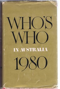 Book - Biographical dictionary, Who's who in Australia, 1980o