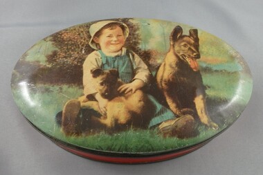 Tin, Toffee tin, 1950c