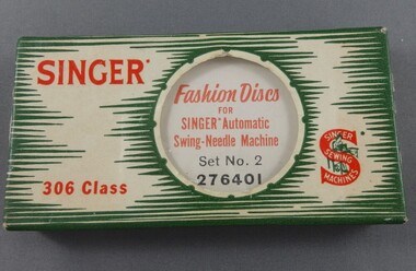 Sewing machine accessories, Singer Manufacturing Company, Singer Sewing Machine Discs, 1960c