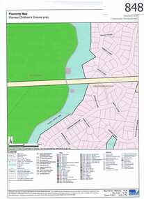 Map, Plenty River Children's Cemetery - location map, 1848-1860