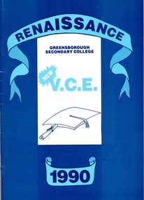 School Magazine, Renaissance 1990: Greensborough Secondary College. Yearbook, 1990_