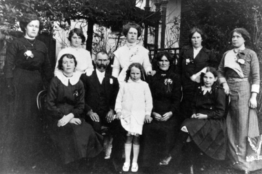 Photograph - Photograph - Digital Image, Butterworth family at Hewitt-Keys wedding, 21/08/1912