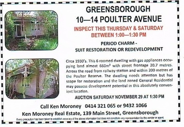 Photograph - Digital image, 10-12 Poulter Avenue [sale 2015], 29/11/2015