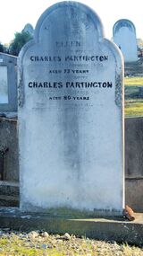 Photograph - Digital Image, Partington graves at St Helena Cemetery. Charles Partington, 13/03/1905