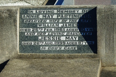Photograph - Digital Image, Annie May and Jessie May Partington graves at St Helena Cemetery, 26/02/1965