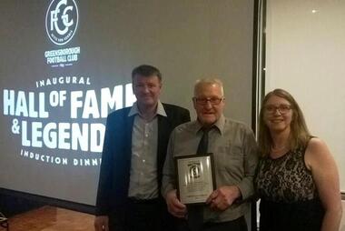 Photograph - Digital image, Greensborough Football Club, Greensborough Football Club Hall of Fame. Gary Partington and family, 13/08/2016