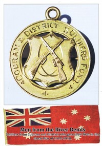 Book, Stephen Brooks et al, Men from the river bends: soldiers from Cobram and District who gave their lives in the Great War of 1914-1918, by Stephen Brooks and Maree Hogan, 2015_