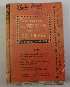 Book, Wilke & Co. et al, New Websters pocket size dictionary, 1950_