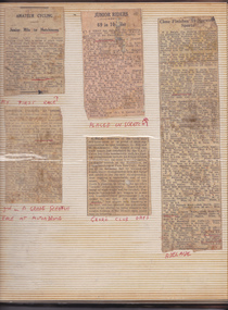 Newspaper Clipping - Digital Image, Bill Hutchinson's Cycling Scrapbook [selected pages], 1930-1935