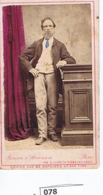 Photograph, Unidentified male, 1885c