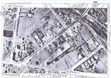 Aerial Photograph, Greensborough, 1945_