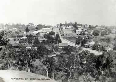 Photograph - Digital image, Panorama of Greensborough, 1930s