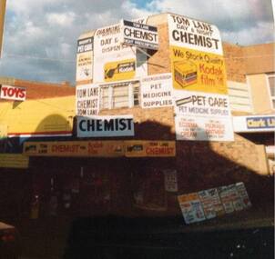 Photograph - Digital image, Irma Sartori, Tom Lane's pharmacy, 1970, 1970_