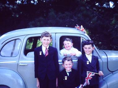 Photograph - Digital Image, Blackjack: Dressed to see the Queen 1956, 1956_