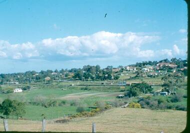 Photograph - Digital image, Frank Robinson, Looking south east from Pope's paddock to the railway line, 1954_