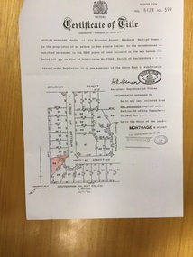 Certificate of Title, 27 McKellar Street Watsonia, 25/07/1963