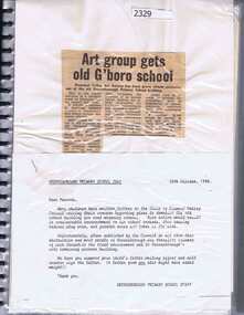 Folder, Greensborough Primary School  Gr2062 Documents, 20/10/1988