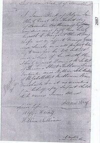 Document, Last Will and Testament of James Black, 1853_