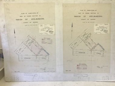 Planning Document, City of Heidelberg, Subdivision Plan # G313, Corner Main and Grimshaw Streets, Greensborough, 08/03/1960
