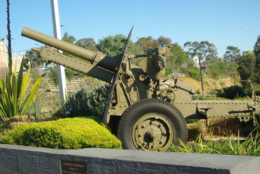 Photograph - Digital Image, Greensborough RSL - military hardware at entrance to RSL, 1940o
