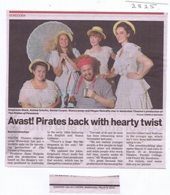 Newspaper Clipping, Avast! Pirates back with hearty twist, 09/03/2016