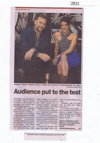 Newspaper Clipping, Audience put to the test, 16/03/2016