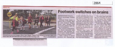 Newspaper Clipping, Footwork switches on brains: Sherbourne Primary School BH5013, 18/05/2016