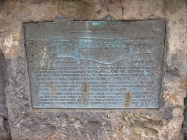 Photograph - Digital image, Dennis Ward, Bridge Plaque - Pioneer Park Greensborough, 27/03/2010