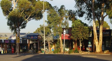 Photograph - Digital image, Marilyn Smith, Diamond Village Shopping Centre Trees, Watsonia, 2016, 22/05/2016