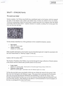Document, Splatt-Starling Family, 1890s