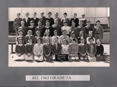 School Photograph - Digital Image, Greensborough Primary School Gr2062 1965 Grade 5A, 1965_