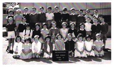 School Photograph - Digital Image, Greensborough Primary School Gr2062 1967 Grade 1A, 1967_