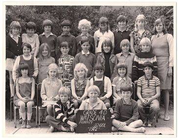 School Photograph - Digital Image, Watsonia Primary School Wa4838 1972 Grade 4D, 1972_