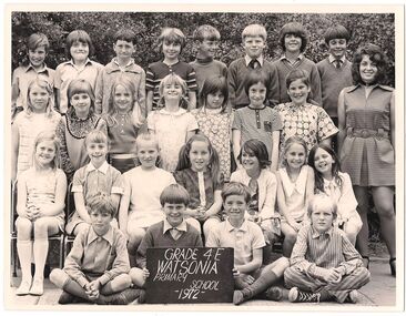 School Photograph - Digital Image, Watsonia Primary School Wa4838 1972 Grade 4E, 1972_