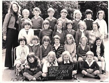 School Photograph - Digital Image, Watsonia Primary School Wa4838 1974 Grade 1D, 1974_